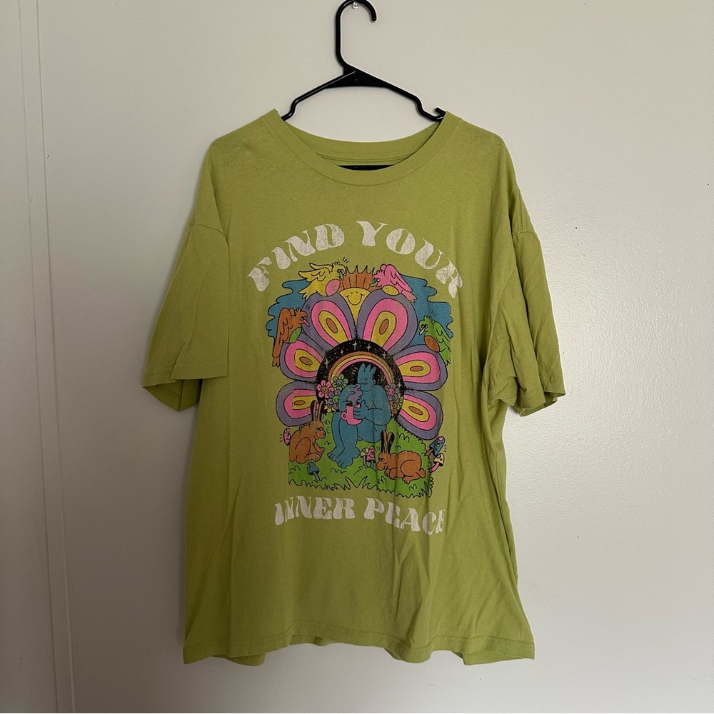 Kids Green Graphic T-Shirt